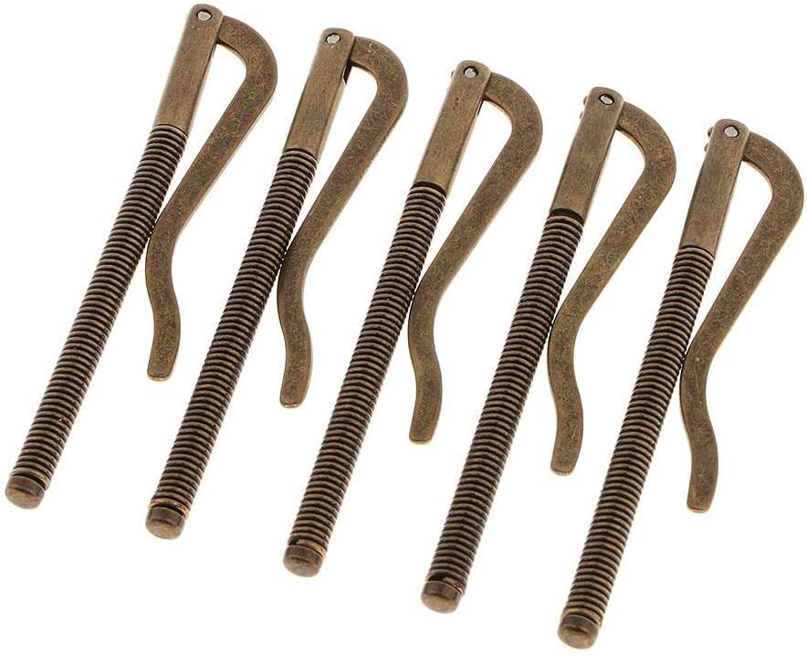 PULABO 5 pcs Metal Money Clip Bar Wallet Replacement Parts Spring Clamp Cash Holder 90mm Popular2