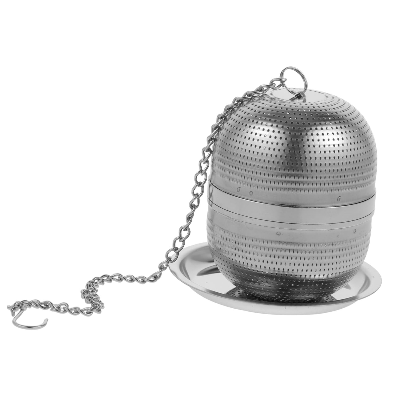 DECHOUS 3pièces Infuseur à Thé Acier Réutilisable Avec Filtre Fin Et Assiette Pour Thé Vrac Pour Amateurs