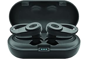 SENTRY is a True Wireless Hook Black in-Ear Bluetooth Headphones With Microphone