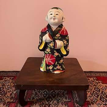 Amazon | 伏見人形？ 饅頭喰い 窯元 丹嘉？ 伝統 土人形 郷土