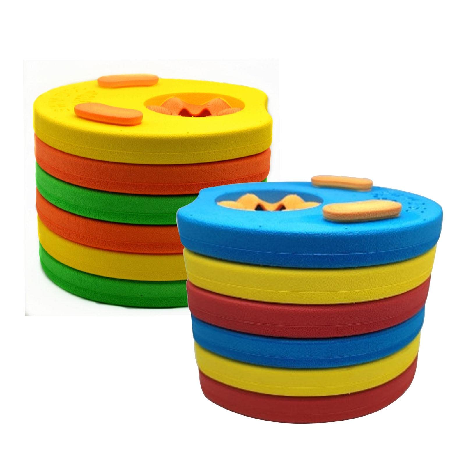 6PCS Piscina Discos Flotantes,Piscina Discos Flotantes,Manguitos De Natación para Niños Adulto,Flotadores De Espuma para Niños Adulto,Brazaletes De Natación