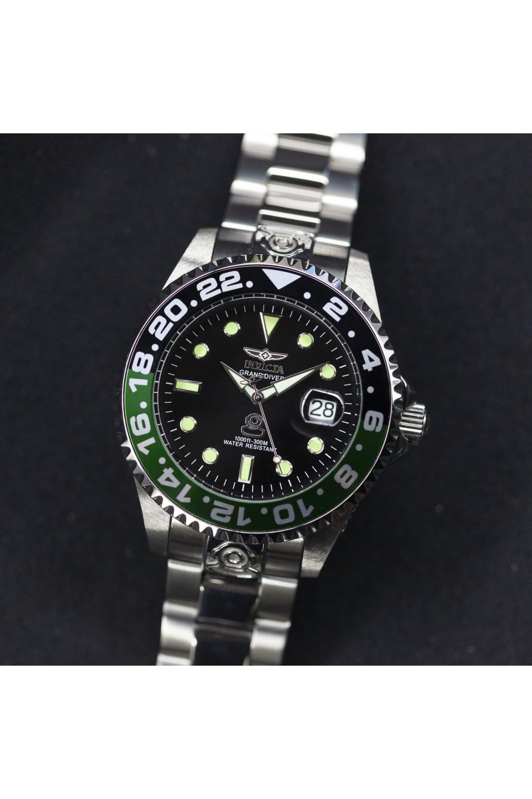 Invicta Grand Diver Męski zegarek automatyczny ze stali nierdzewnej - 47 mm