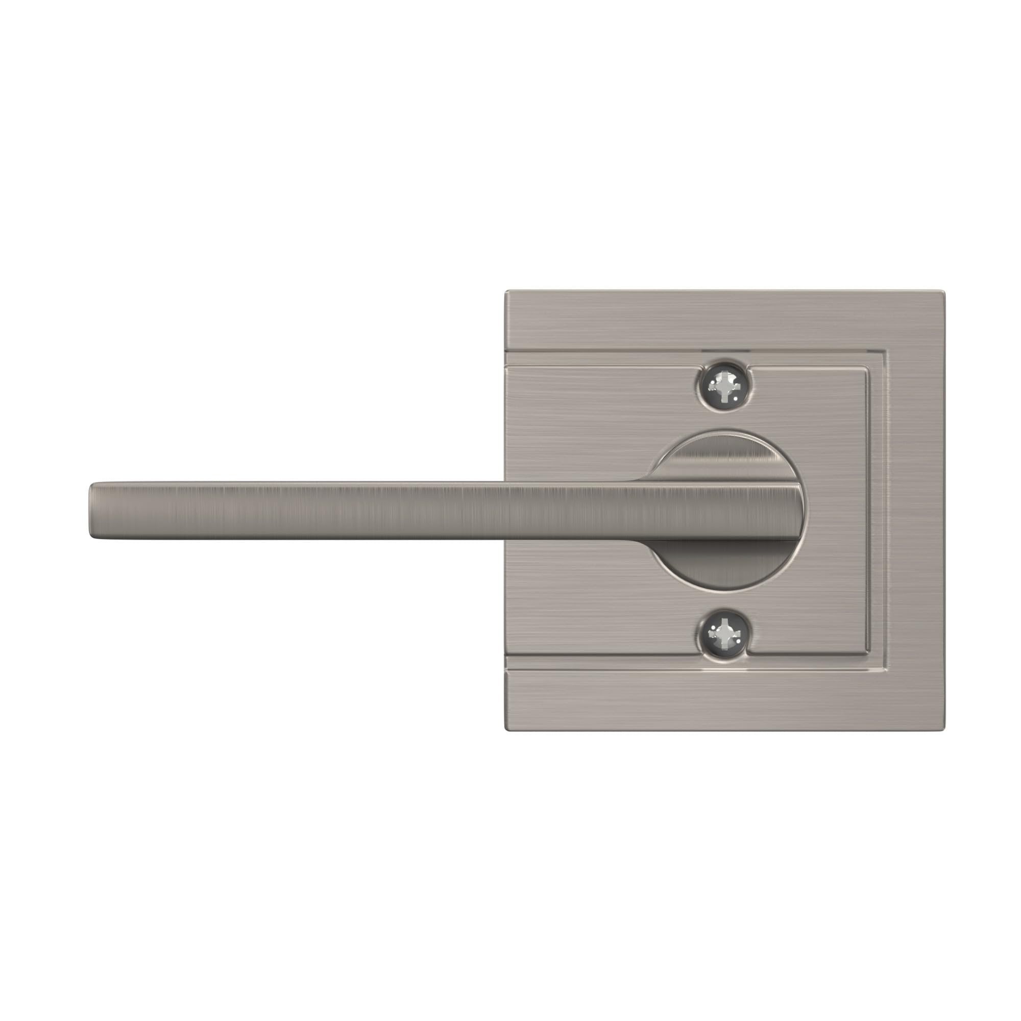 SCHLAGE F170 LAT 619 ULD Latitude Lever with Upland Trim Non-Turning Lock, Satin Nickel Lock Company - Image 4