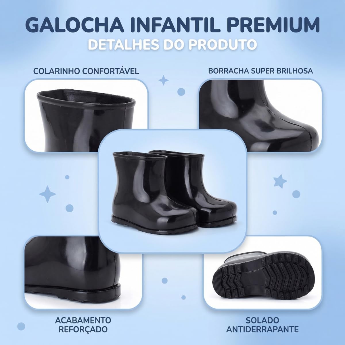 Galocha Infantil Menina Menino PVC Impermeável Chuva Frio Kids em promoção! Veja a oferta e mais achadinhos de Botas & Galochas Infantis 6 Hoje é o melhor dia para comprar Galocha Infantil Menina Menino PVC Impermeável Chuva Frio Kids com aquele preço maroto! Promoção! Aproveite a oferta! 6