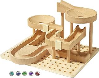 Comprar 3D Wooden Puzzle, Brain Teaser Ball Run, Marble Maze Game, Construction Play Set & Roller Coaster Model Kit, Ideal for Kids, Boys, Girls, Learning, Fun Activity, 8.86x6.5 Inches