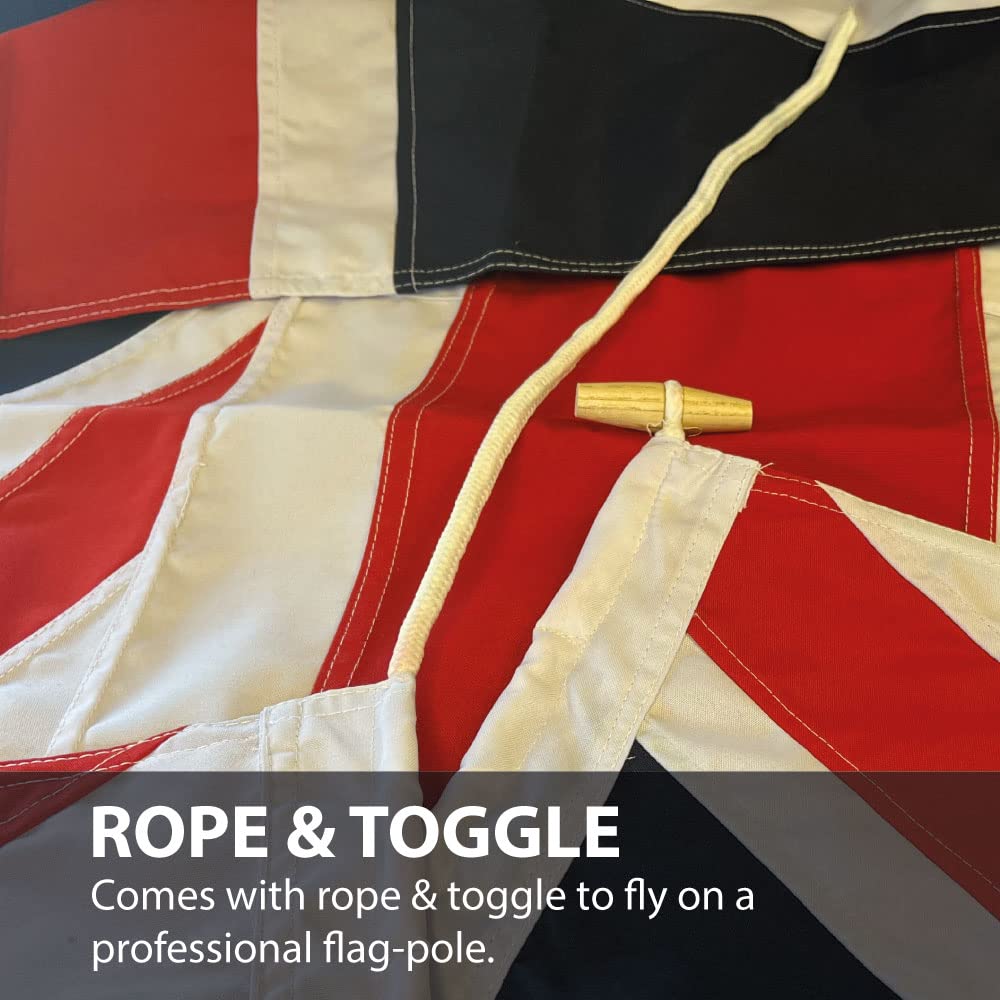 NWFlags Sewn Union Jack Flag, Red, White, Blue - Image 4