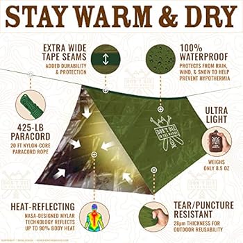 waterproof survival tent