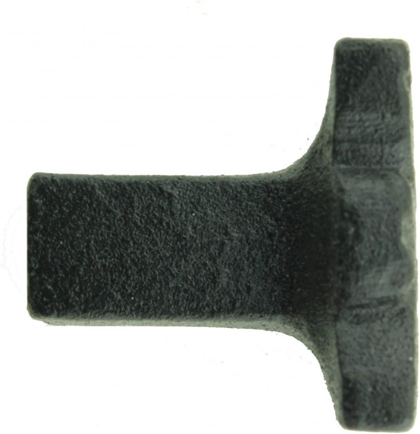 Renovators Supply Manufacturing Flower Cabinet Hardware Iron Cabinet Knob Black Pack of 2