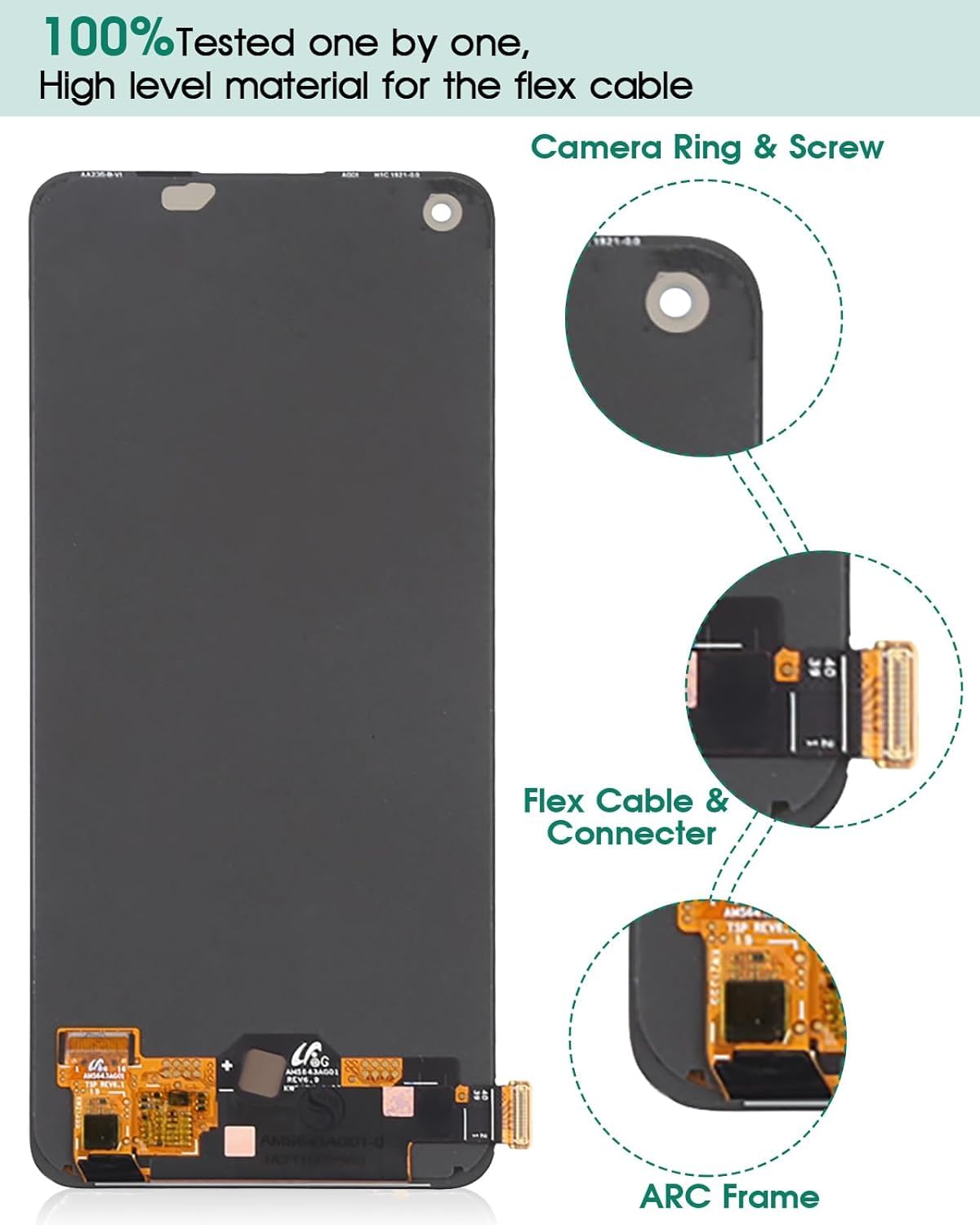 Original Ecran LCD Et Vitre Tactile Pulled Noir Pour OPPO Reno 10 5G