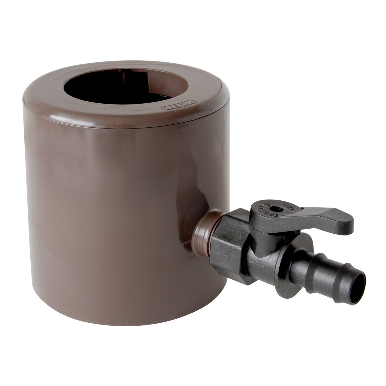 First Plast RAPF186M Recuperatore Acqua Piovana con Parafoglie e Valvola Portagomma, Marrone