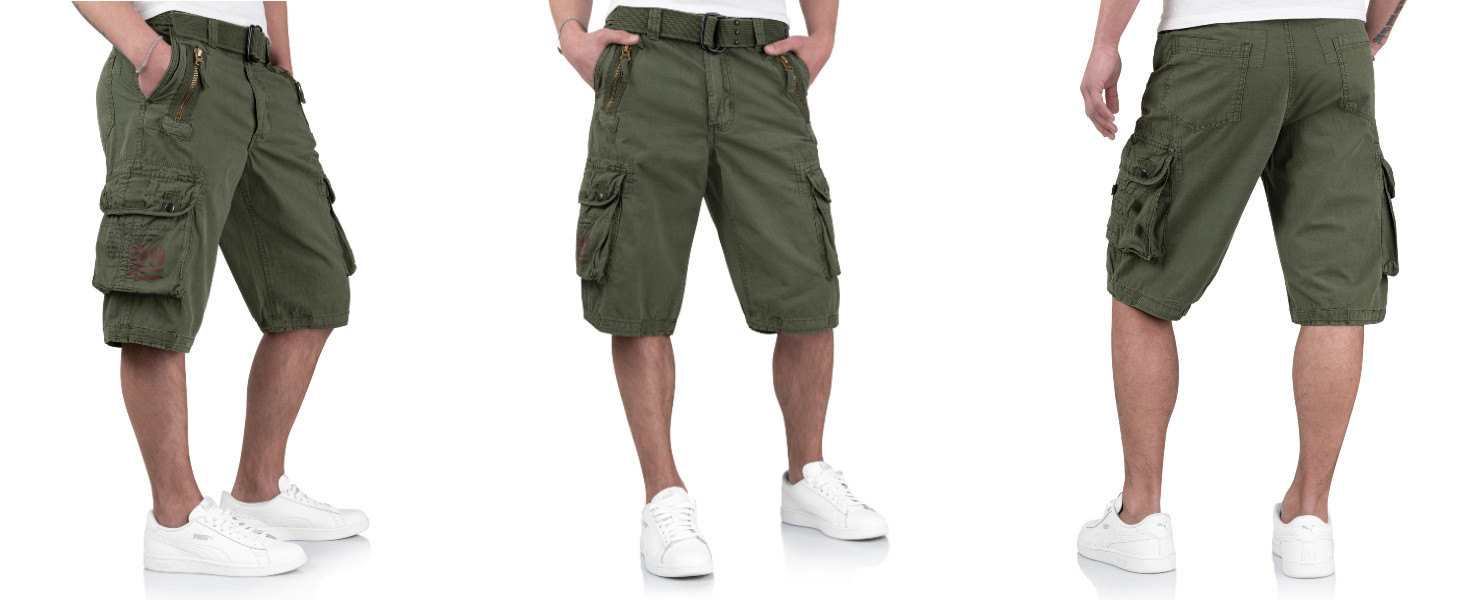 Short Cargo Surplus Royal Sahara – Beige, 100% Coton, Taille Homme – Neuf Avec étiquettes