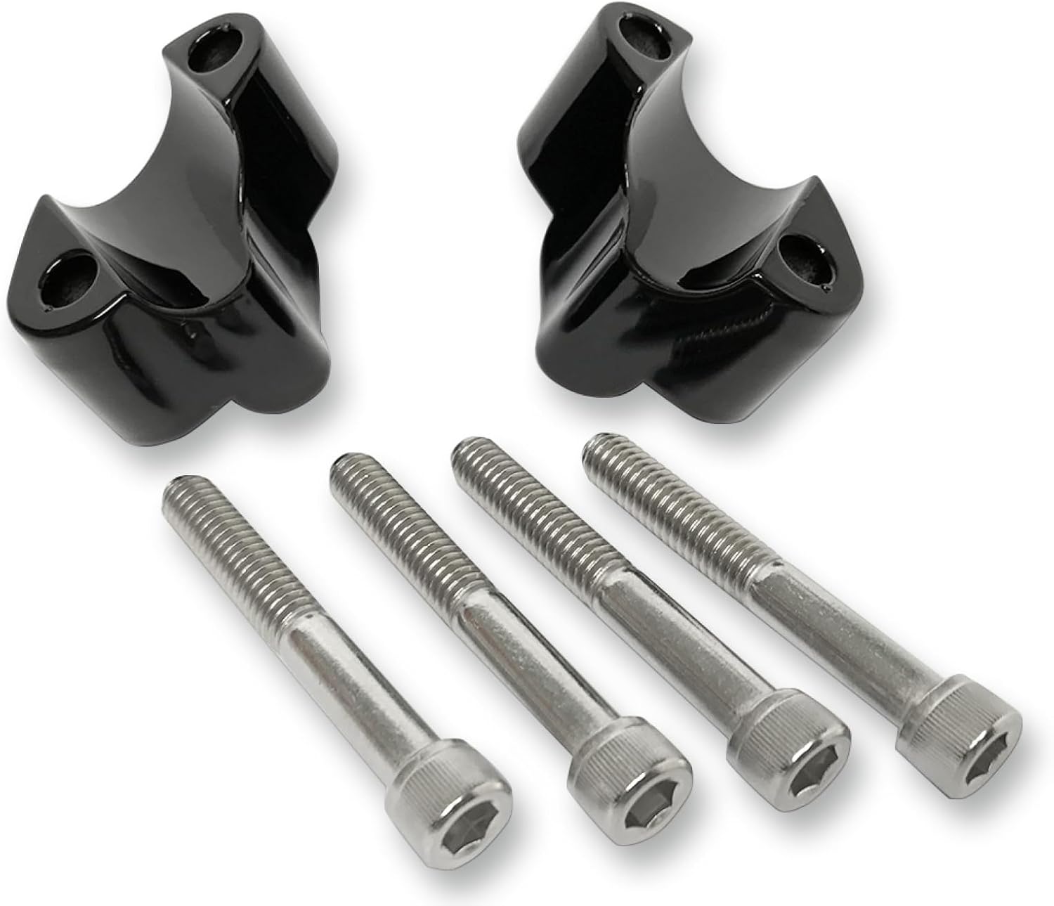 LA Choppers LA-7433-01B 1in. Handlebar Riser Extensions