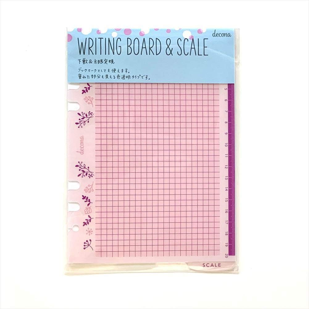 Raymay Fujii HAR496 Notebook Refill Decona Underlay & Scale A5 White Clear