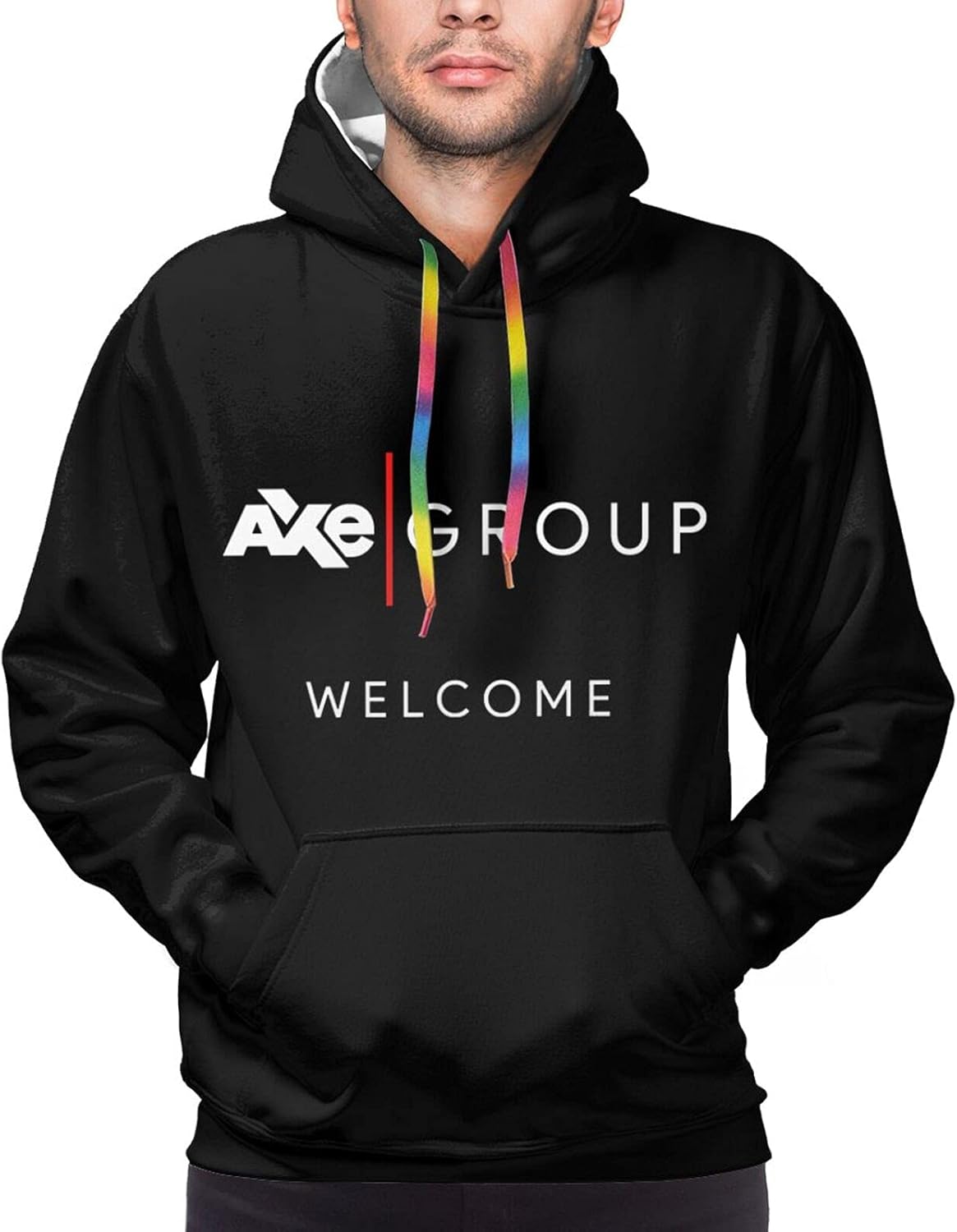 Axe Capital Men Hoodie Long Sleeve Sweatshirtfor Men Warm Hoodie Black