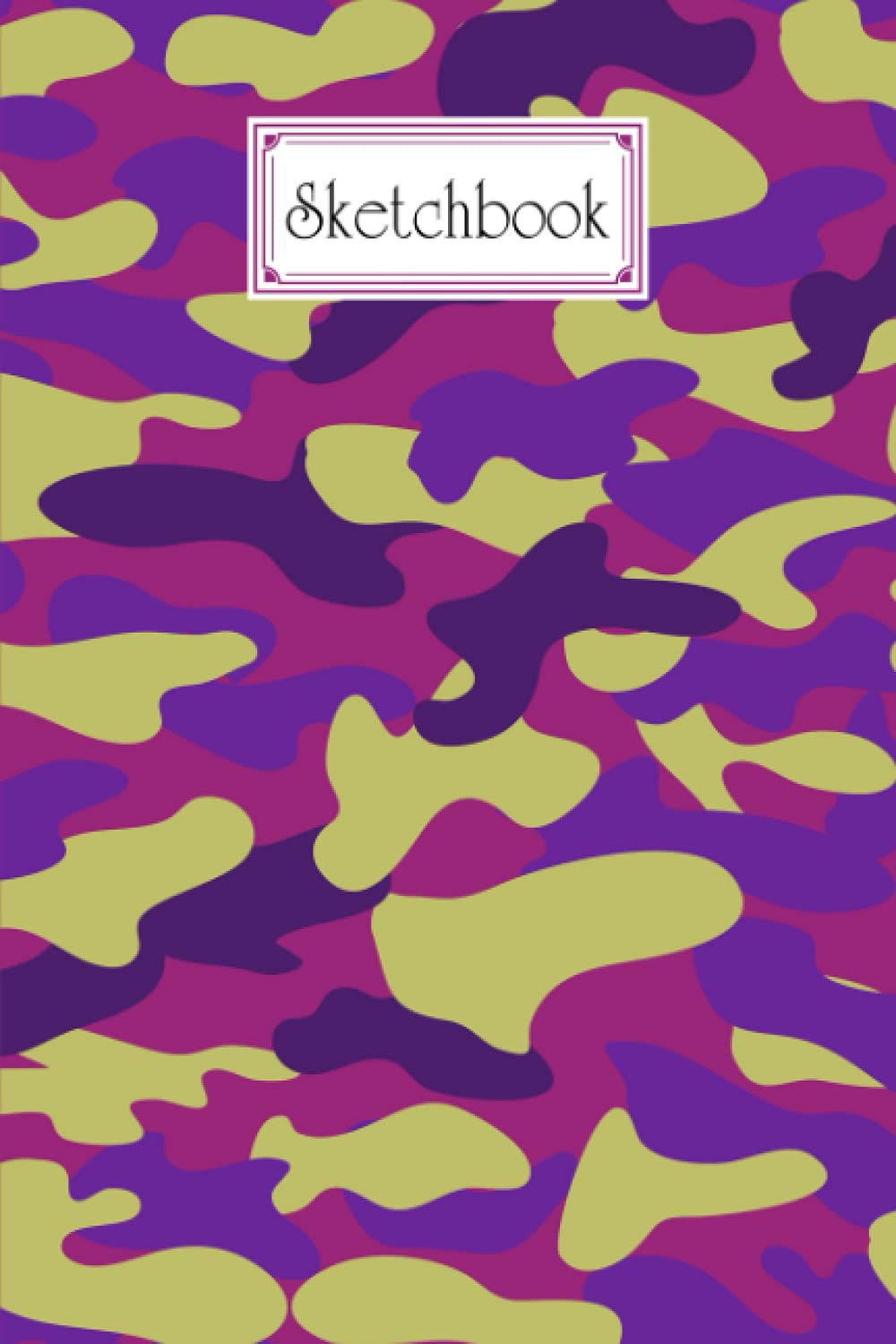 Sketchbook: Camo Print Sketchbook, Blank White Pages for Painting, Drawing, Writing, Sketching and Doodling, 120 pages, Size 6" x 9" by Gotthard Albers