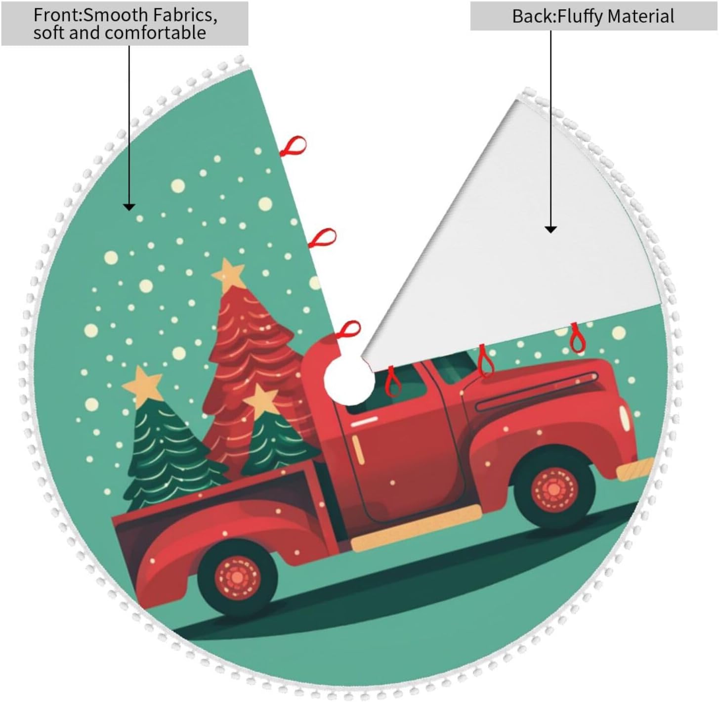 Christmas Tree Skirt Christmas Tree on The Car Xmas Tree Skirt Christmas Decorations Christmas Tree Mat Christmas Tree Skirts Xmas Decorations for Indoor Holiday Party Decor