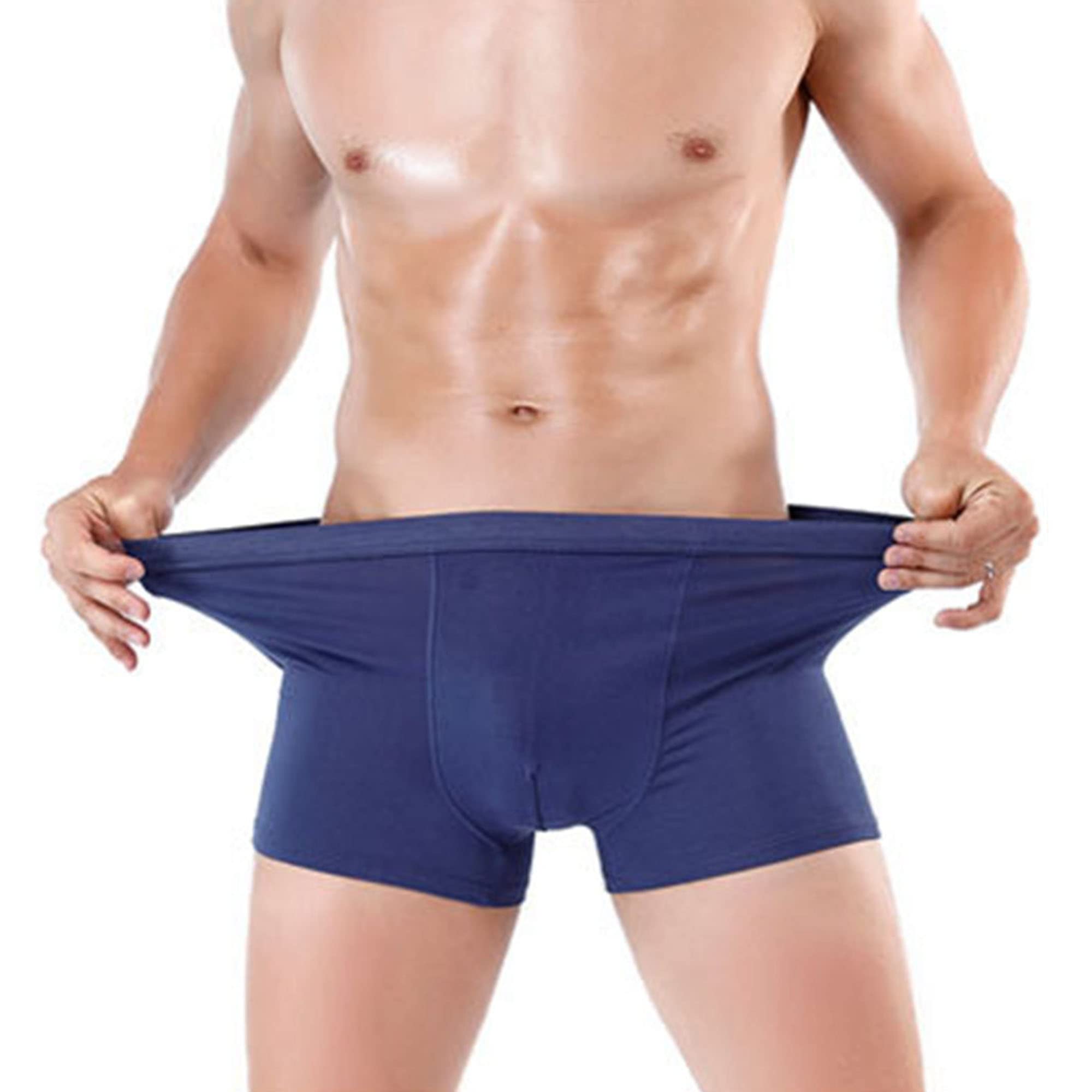 JEShifangjiusu Calzoncillos tipo bóxer para hombre, transpirables, absorben la humedad, paquete de 3