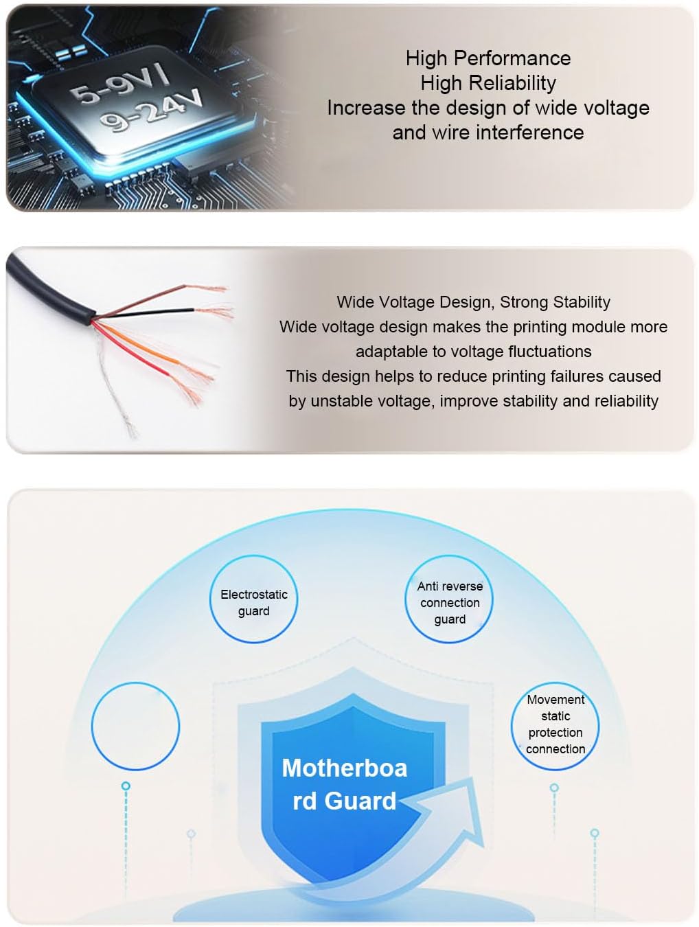 Embedded Thermal Receipt Printer, 58mm Print Width Microcontroller Secondary Development MCU Printing Module 5 to 9V Support BT USB TTL RS232 Serial Port