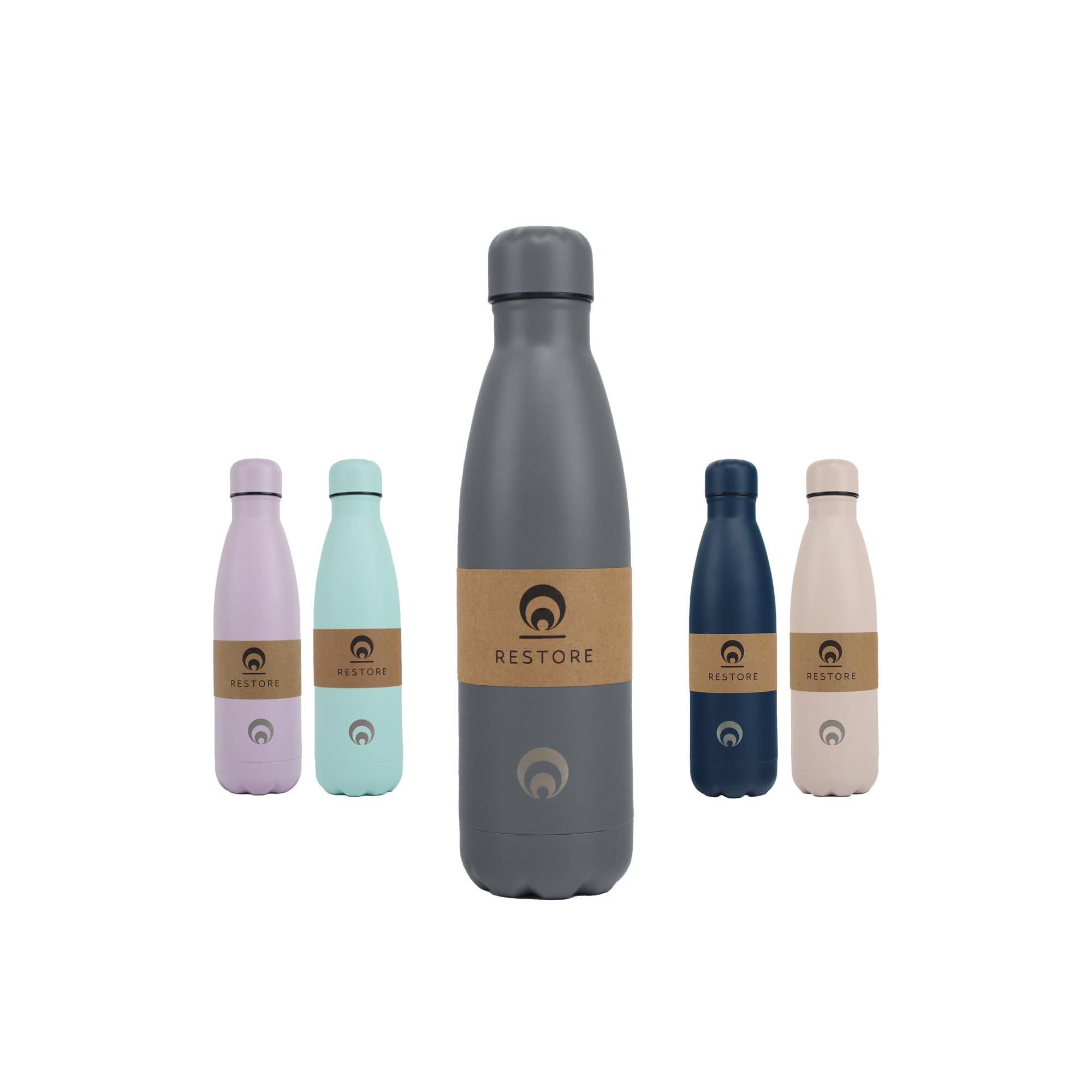 RESTORE Roam Stainless Steel Vacuum Insulated Bottle 500ml - Grey