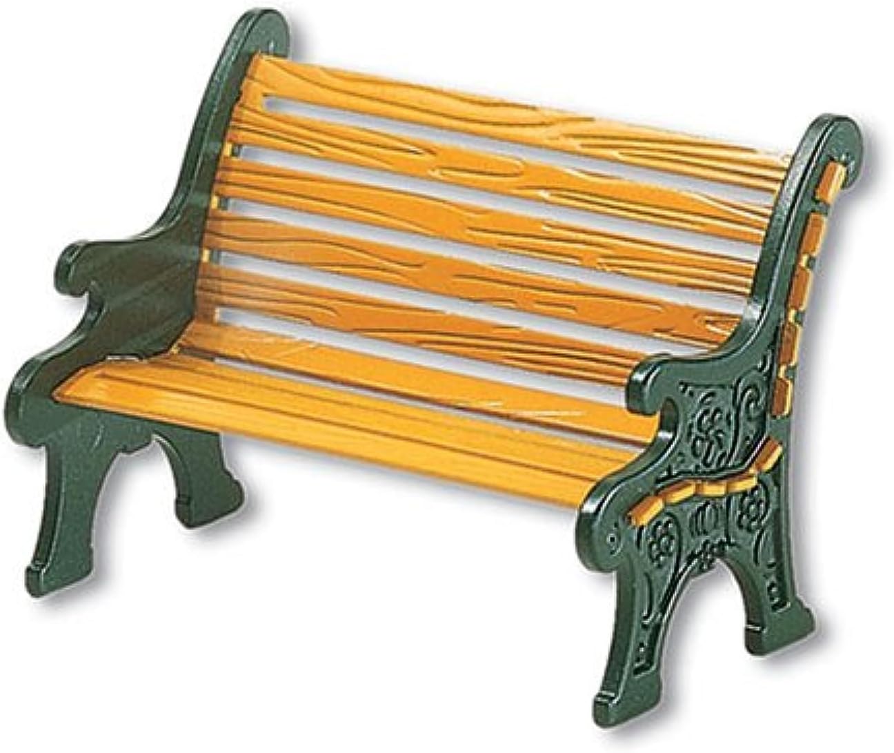 56.52302 Village Wrought Iron Park Bench, Brown