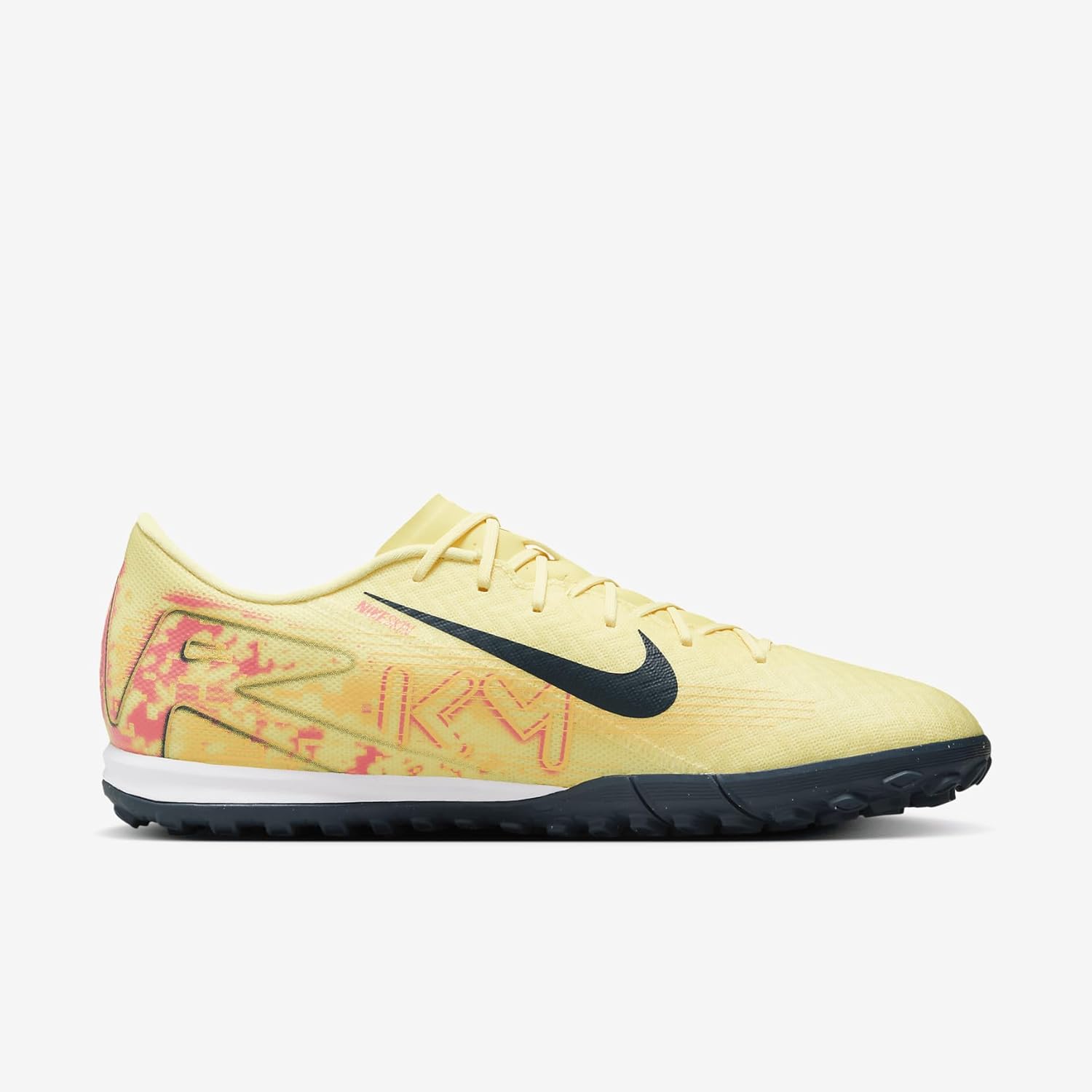 Nike Mercurial Vapor 16 Academy Kylian Mbappé TF Low-Top Soccer Shoes (FQ8384-800, Light Laser Orange/Armory Navy) Size 12