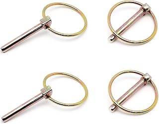 Surf turtle 4PCS M6(1/4Inch) Linch Pin for Farm Tractors Trailers Trucks Mowers Boat Kayak Canoe Trolley Horsebox