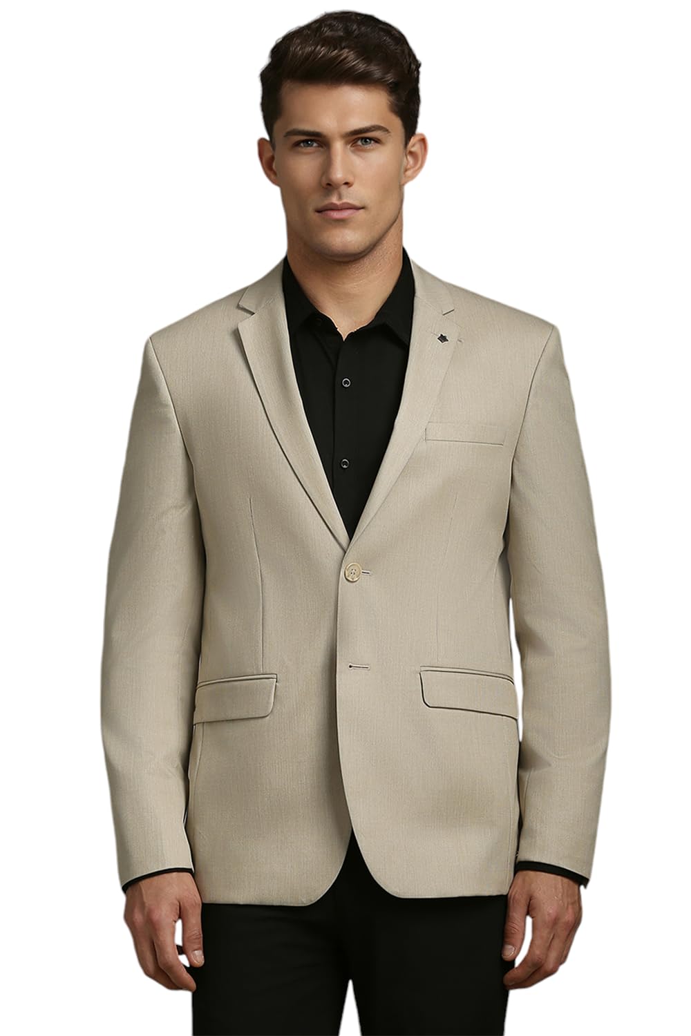 louis philippe Men's Modern Blazer (LPBZMSLBZ56144104_Beige-picture-20