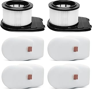 LANROON IZ662H Filter for Shark IZ662H IZ682H Vertex Pro Lightweight Cordless Stick Vacuum, Part XHFIZ500 & XFFKIZ600, 2 Pack HEPA Filter 4 Pack Foam & Felt Filter Kit
