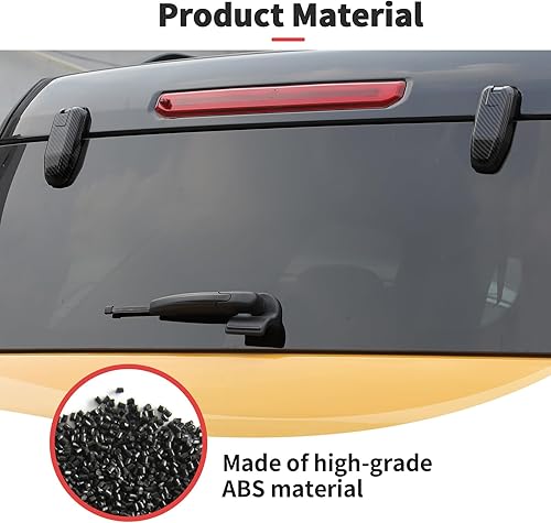 Miniatura 7 de JWWY Cubiertas de bisagra derecha e izquierda para ventana trasera, compatible con accesorios exteriores Ford Bronco Sport 2021-2024 (ABS, fibra de