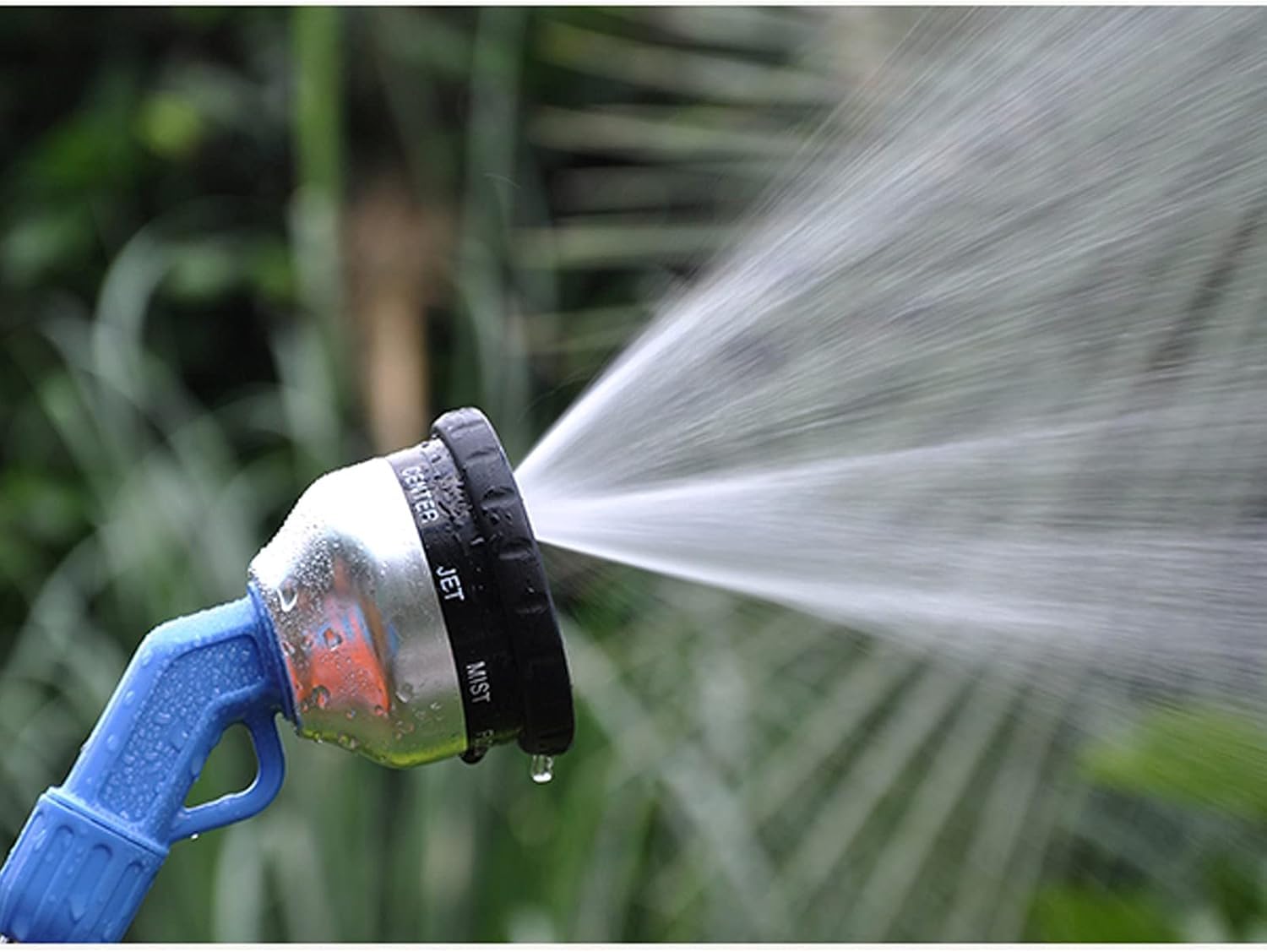 Bacchetta per irrigazione da giardino, spruzzatore regolabile ad alta pressione con 9 impostazioni per irrigazione efficiente delle piante, lavaggio auto e doccia per animali domestici