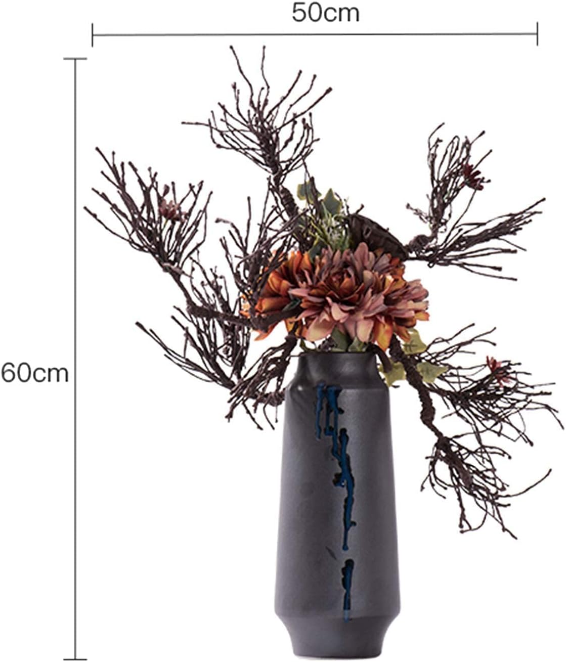 ヴィンテージクラフトフラワーアレンジメント花瓶装飾創造的な装飾品$Qi ヴィンテージクラフトフラワーアレンジメント花瓶装飾創造的な