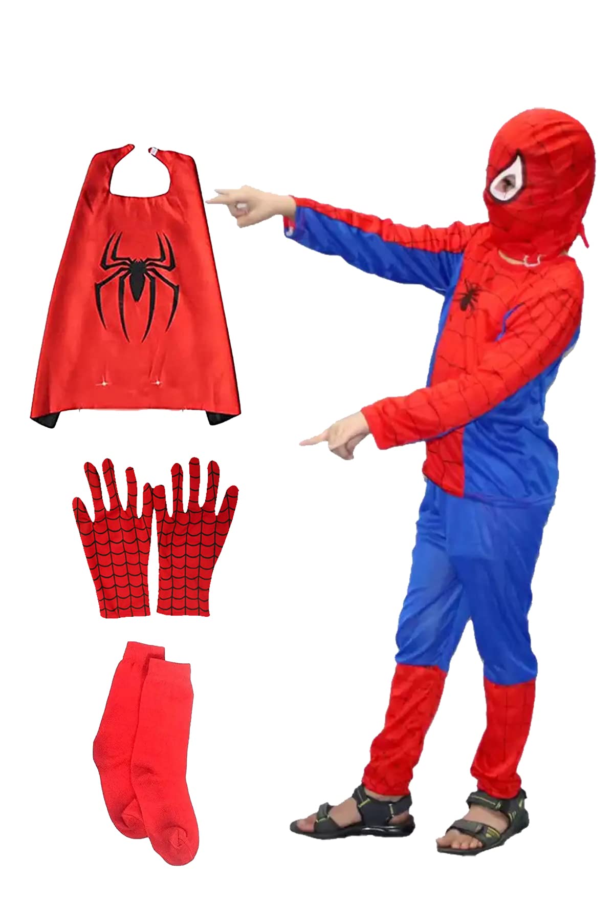ENDGAME Spandex Superhero Costume For Kids | Multicolor Costume| 2 To 12 Years Kids | Full Set(Trouser, T-Shirt, Mask, Glove, Socks, Cap) (3-4 Years) (B0BDM2FVYB) Amazon Price History, Amazon Price Tracker