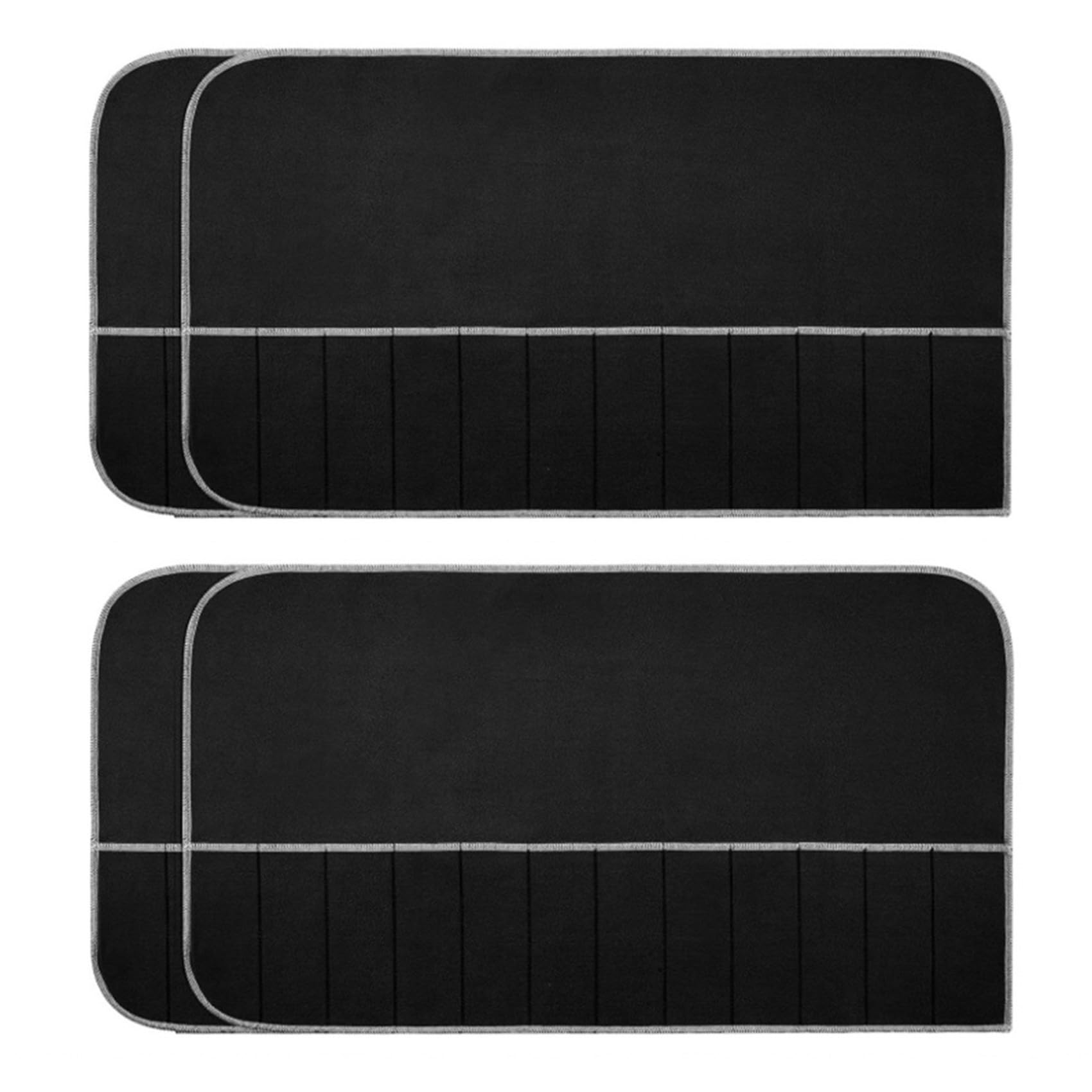 qimoi Silver Storage Bags Silver Storage Cloth Felt Flatware Organizer Anti Tarnish Silver Protector Bags 4pcs