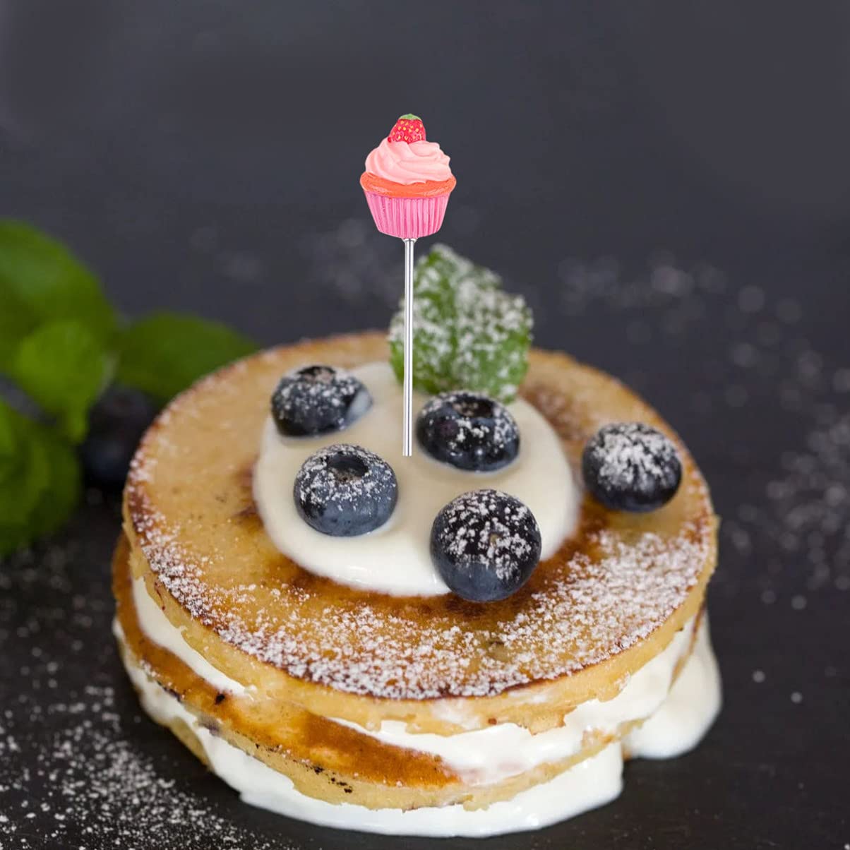 Cabilock 4pcs Stainless Steel Cake Testing Needle Food-grade Baking Tool for Muffins Cupcakes and Biscuits Strawberry Cake Hand Xmas Tree Snowman for Accurate Baking Results