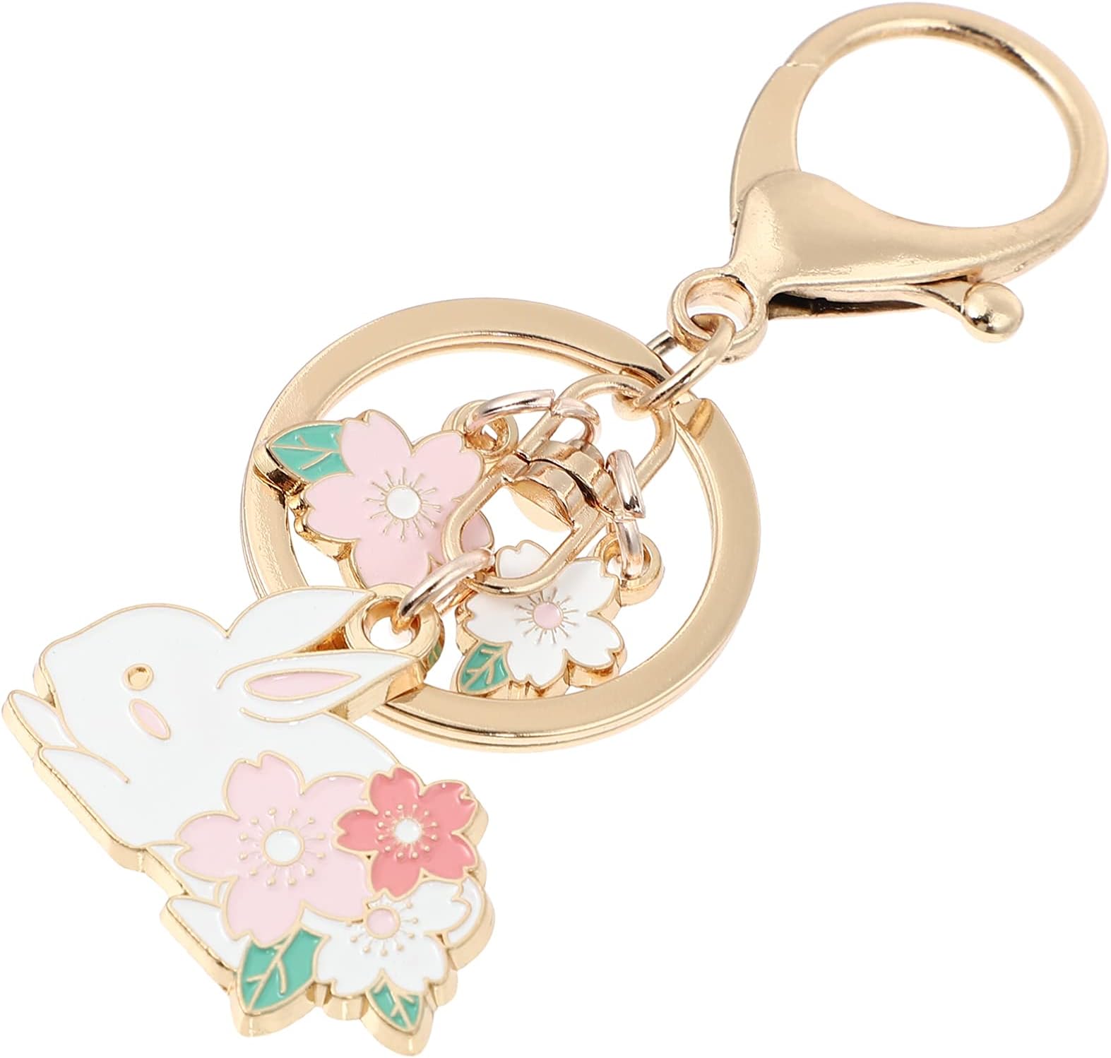 Lucky Cat Keychain Maneki Neko Fortune Japanese Cat Keyring for Car Purse Backpack Handbag Birthday (Style 4)