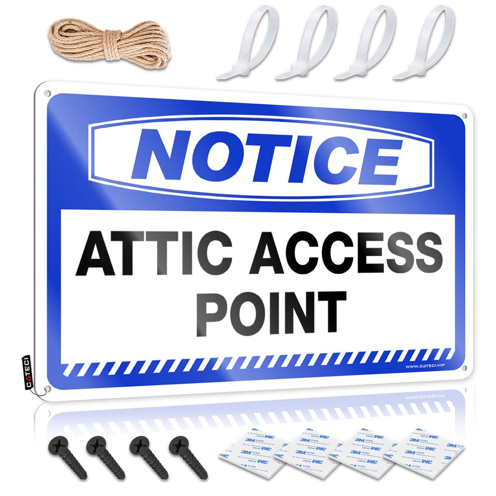 Funny Signs For Home Bar Notice Attic Access Point Tin Sign Whiskey Signs For Home Bar Bar Decor For Home