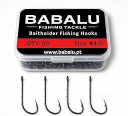 Anzuelos de Pesca Baitholder 50pcs Acero de Alto Carbono