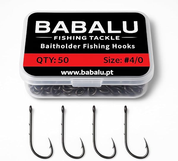 Anzuelos de Pesca Baitholder 50pcs Acero de Alto Carbono