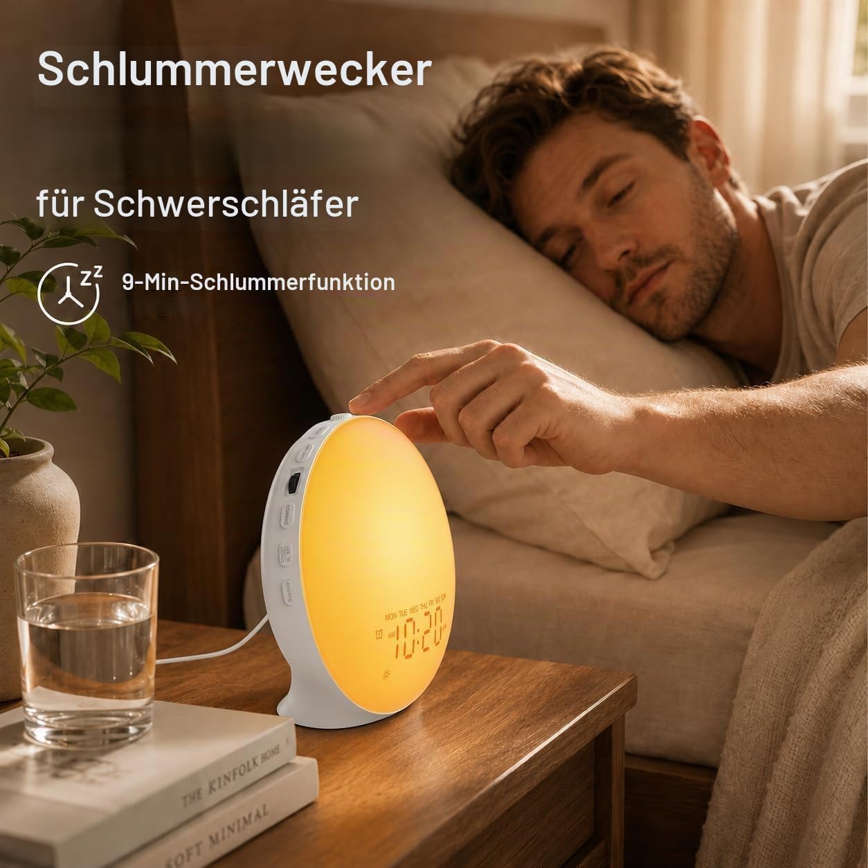 JALL Machine Sound Machine White Noise Machine, 22 suoni, 17 luci notturne, altoparlante Bluetooth, timer di sonno, luce sveglia alba sveglia per camera da letto, bambini, anziani