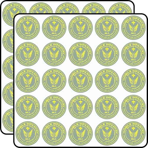 Starship Troopers - Mobile Infantry Patch Scrapbook Stickers Vinyl Decals 1