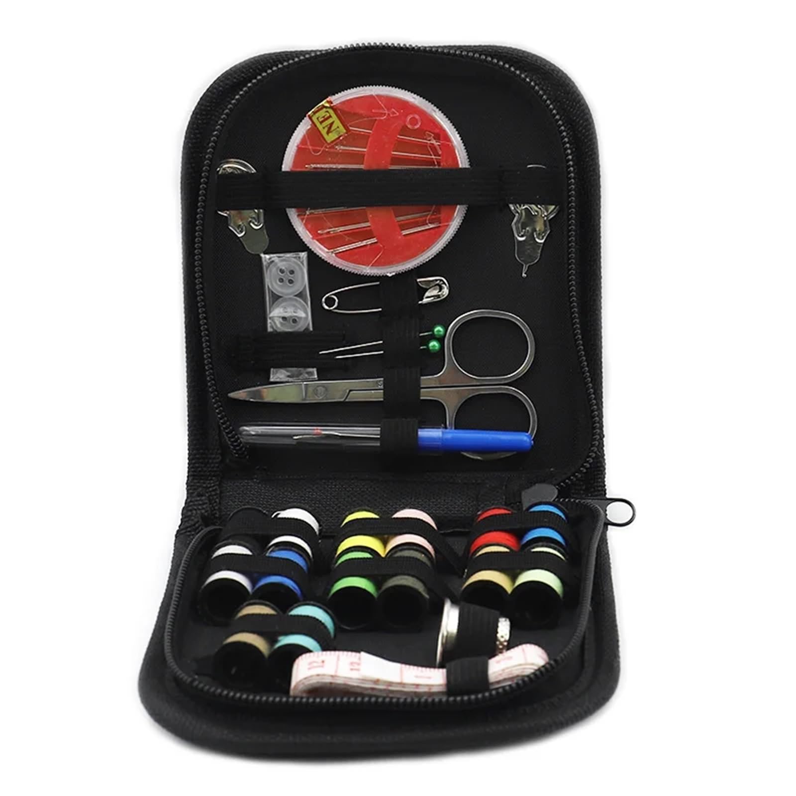 Set Cucito da Viaggio Completo Kit da cucito fai te, set di scatole multifunzione for trapuntatura a mano, filo ricamo, accessori for, kit(Sewing Kit A)