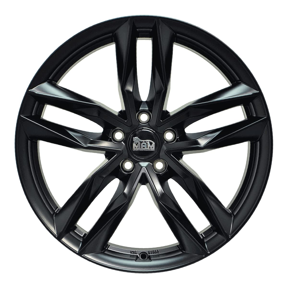 MAM Llantas de aleación RS3 7JX16 5/112 ET48 66.6 mate negro pintado