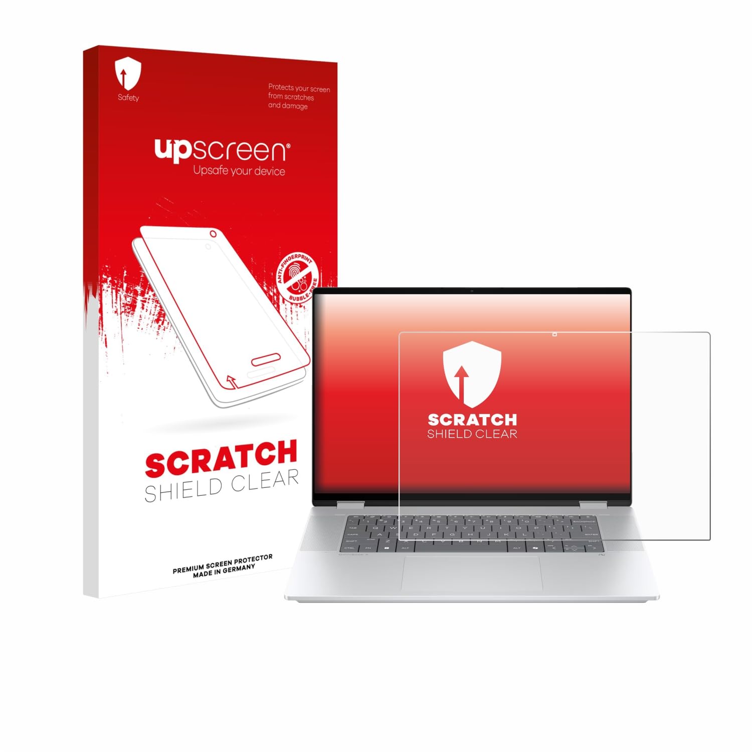 upscreen Pellicola Protettiva per HP OmniBook X Flip 16-aX Protezione Proteggi Schermo – Trasparente, Anti-Impronte