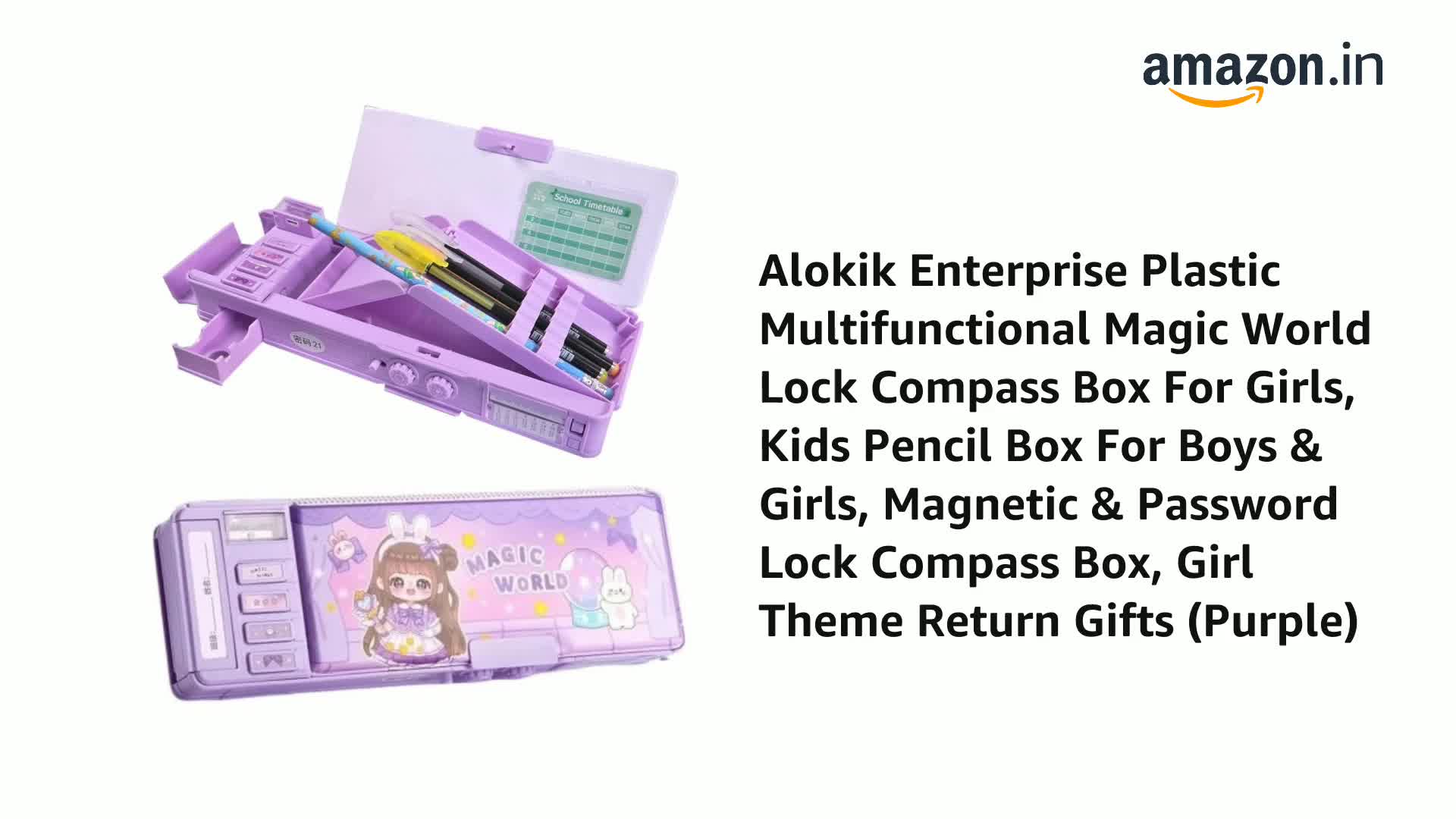 Buy Alokik Enterprise Plastic Multifunctional Magic World Lock