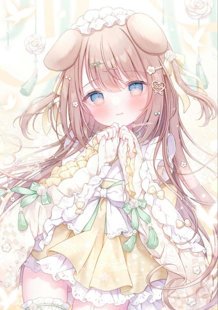 Amazon.co.jp: お正月ここちゃん B2 タペストリー おもちもなか : ホビー