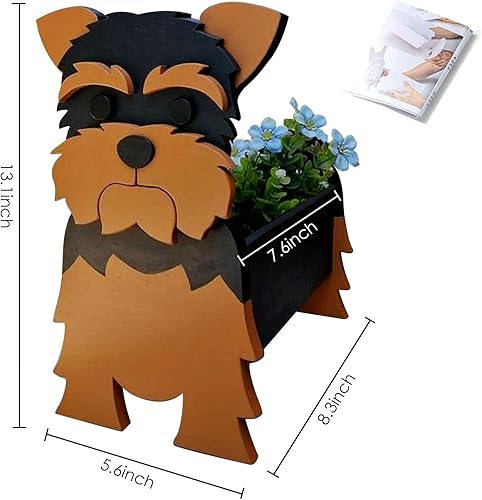 Miniatura 8 de Maceteros para perros para plantas al aire libre, maceta con forma de perro, maceta, contenedor de almacenamiento de animales, macetas para plantas