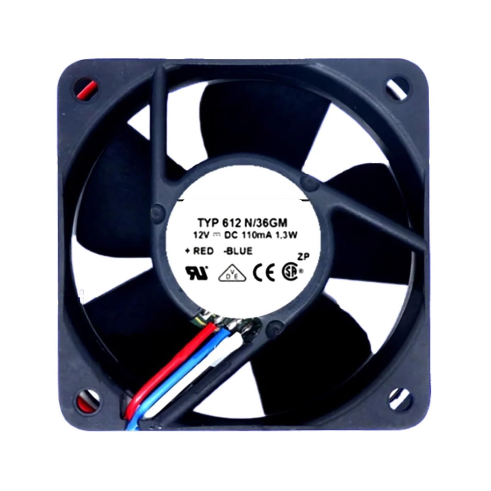 OKEWGHFL 612N/36GM 612 N/36GM 12VDC 1.3W COOLING FAN 6025 6CM 60 * 60 * 25MM
