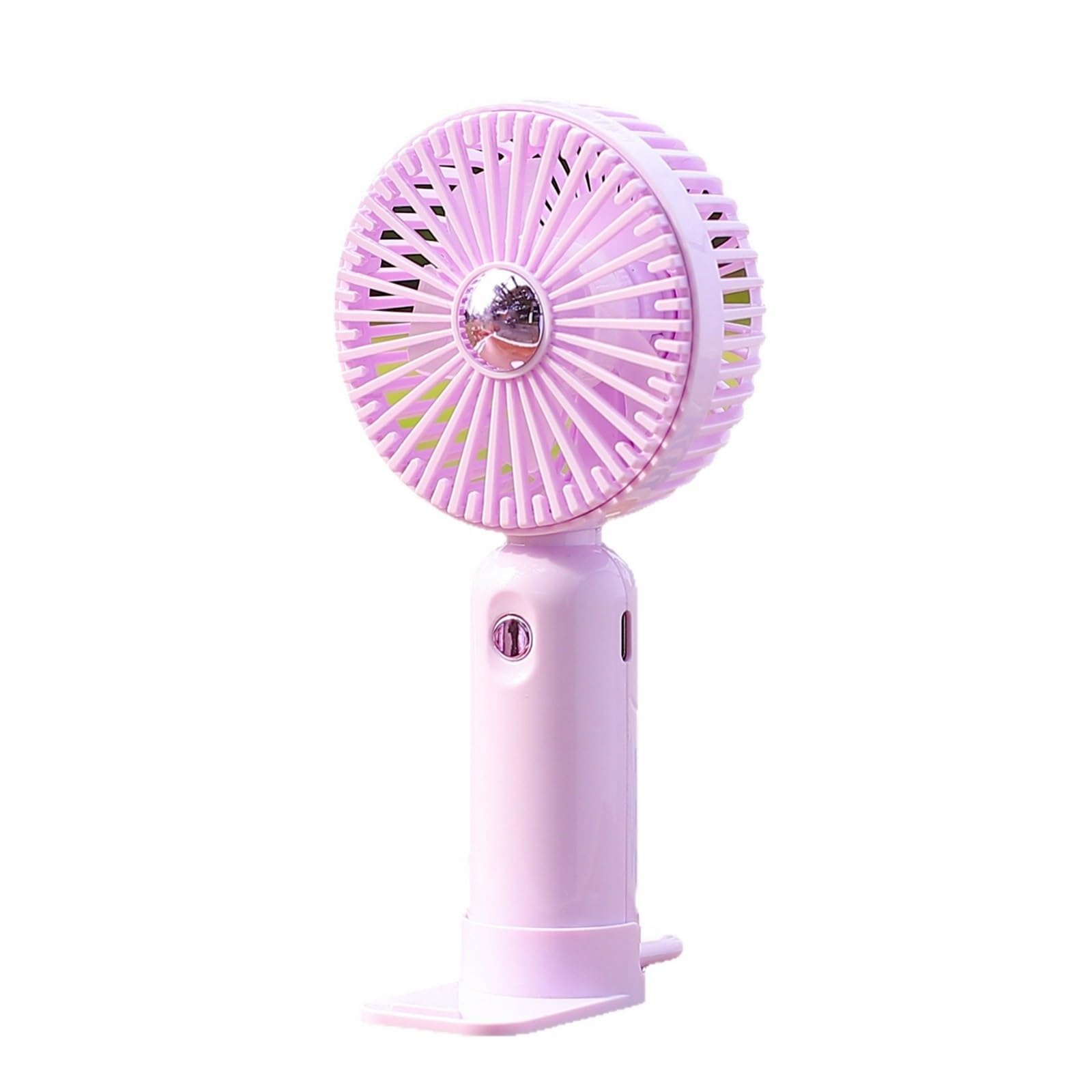Mini ventilateur portable blanc rechargeable pour bureau et extérieur
