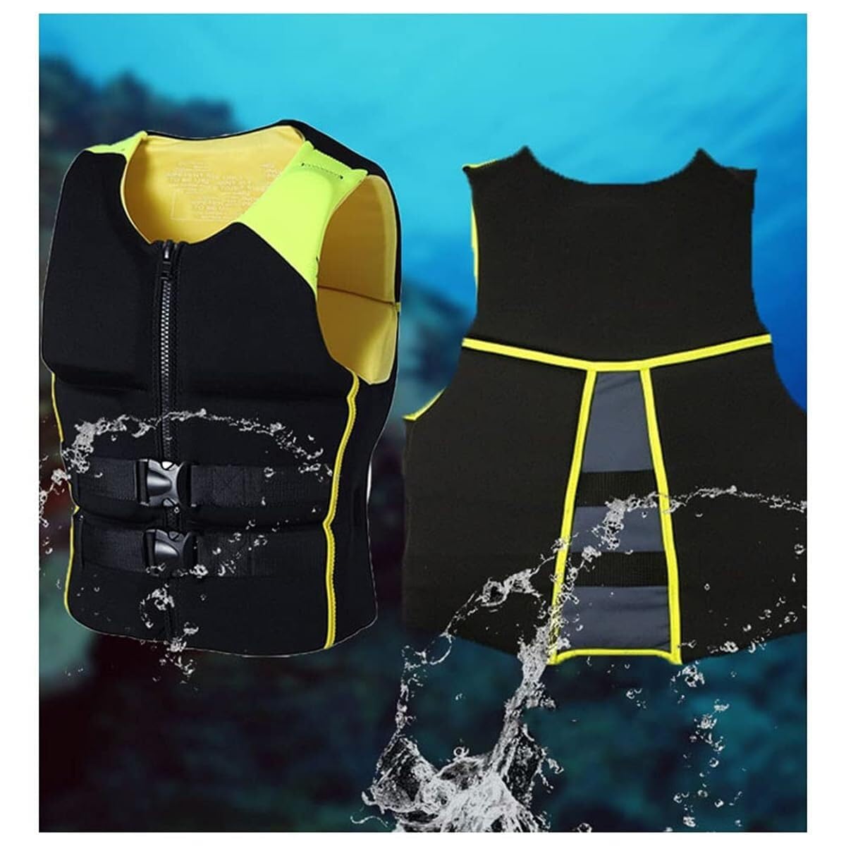 Chaleco salvavidas de alta flotabilidad for adultos, chaleco de flotabilidad ajustable, chaleco salvavidas for deportes acuáticos, equipo de seguridad for kayak y pesca, for natación, navegación y rem