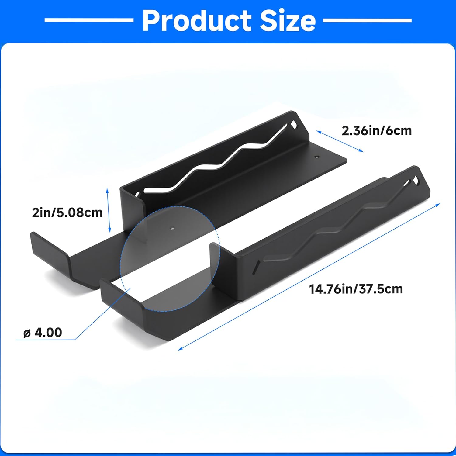 Floor Jack Stand Rack, Floor Jack Wall Mount Organizer Truck Hydraulic Trolley Jack Holder Storage Rack Brackets for Enclosed Race Trailer Accessories Storage